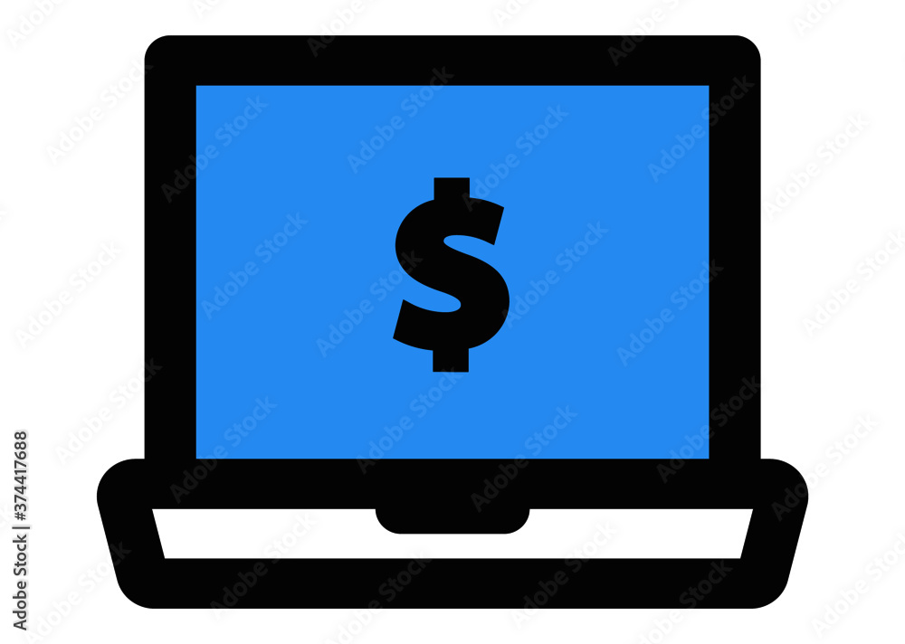 Laptop Icon in trendy flat style isolated on grey background. Computer symbol for your web site design, logo, app, UI. Vector illustration, EPS10 Laptop Icon in trendy flat style isolated on grey background. Computer symbol for your web site design, logo, app, UI. Vector illustration, EPS10