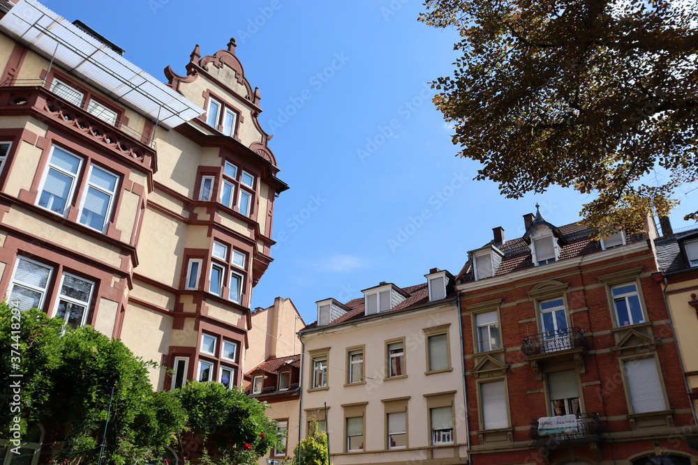 Fototapeta premium Altbaufassaden in Heidelberg