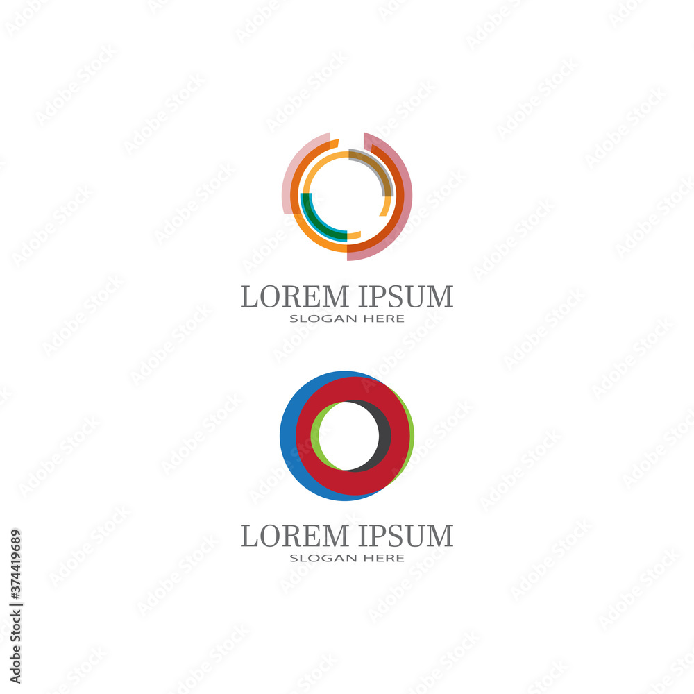  Vector illustration Business Abstract Circle icon
