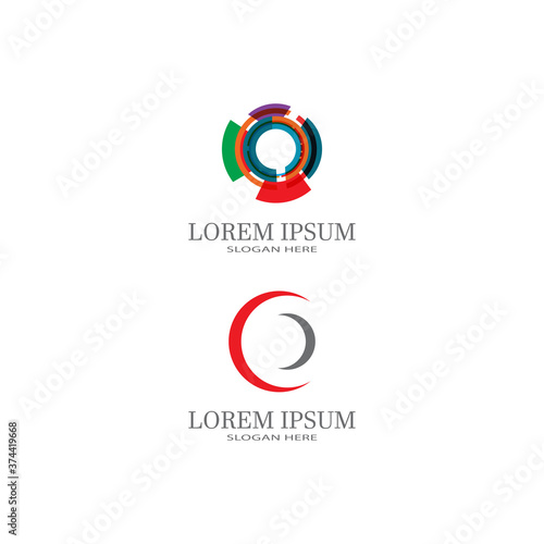  Vector illustration Business Abstract Circle icon