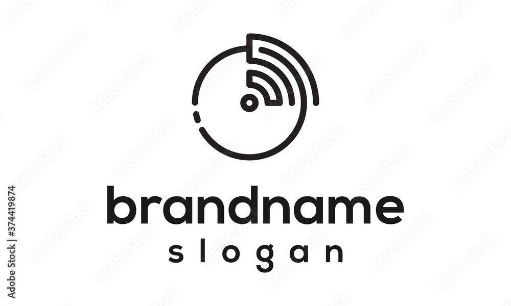 Modern network logo design vector Modern network logo design vector