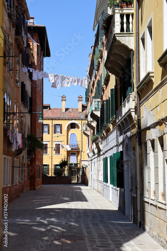 Fototapeta Naklejka Na Ścianę i Meble -  Venedig: Wohnviertel auf der Insel Giudecca
