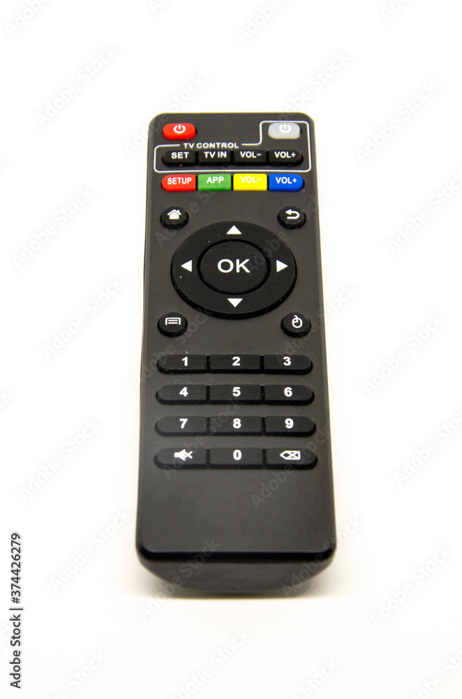 Remote control TV isolated on white background Remote control TV isolated on white background