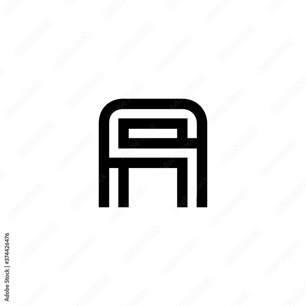 initial letter line stroke logo modern initial letter line stroke logo modern