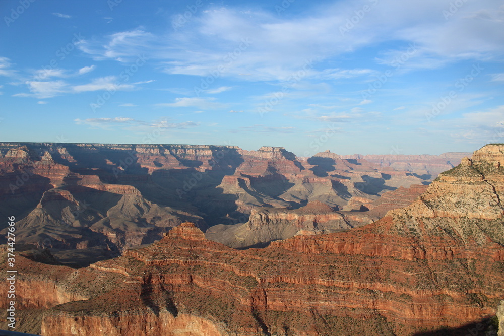 view of grand canyon national park near sunset