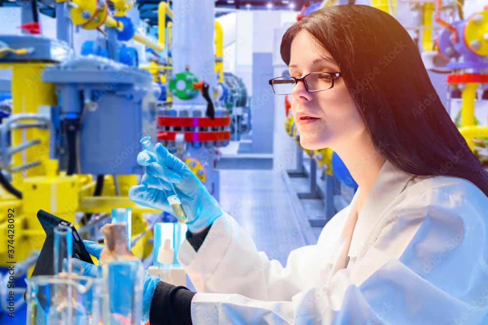 Work as a chemist in an industrial enterprise. Laboratory control in