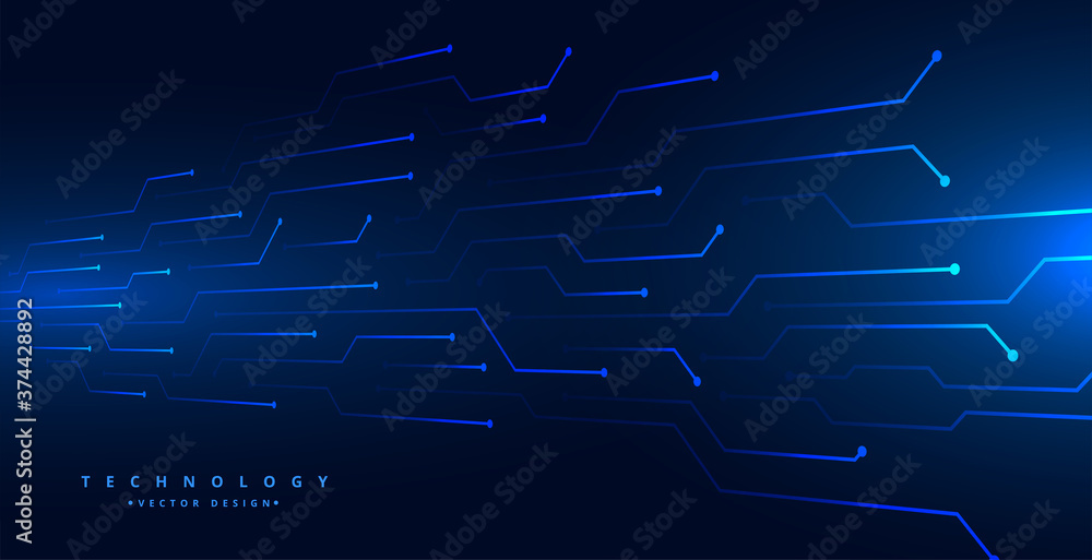 digital technology circuit lines mesh blue background design digital technology circuit lines mesh blue background design