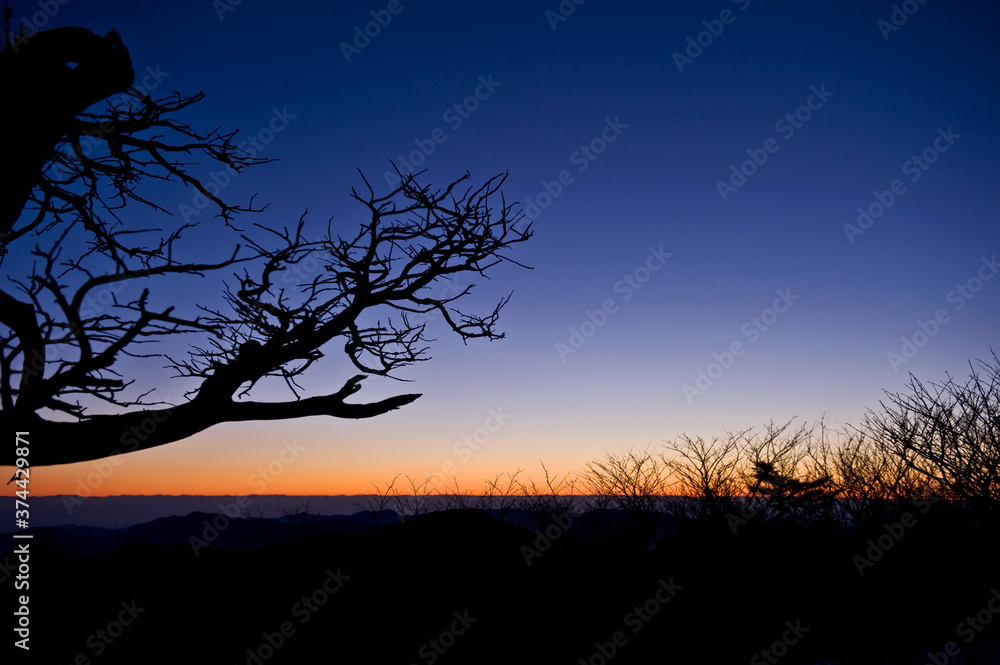 Landscape of beautiful dawn from the top of mountain. Landscape of beautiful dawn from the top of mountain.