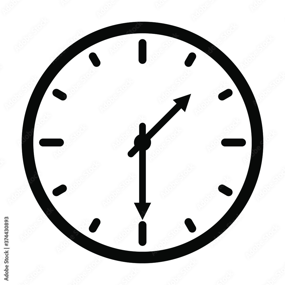 clock isolated on white clock isolated on white
