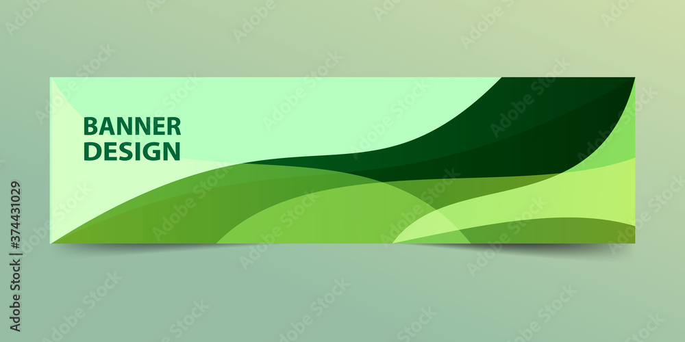 Abstract banner template design.