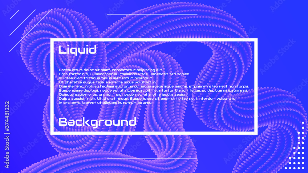 Obraz premium Liquid 3d wave background. Liquid 3d fluid shape backgroud. Modern landing page design. Solid colors 3d abstration. Beautiful background for greetings card, flyers, invitation, posters, brochure.