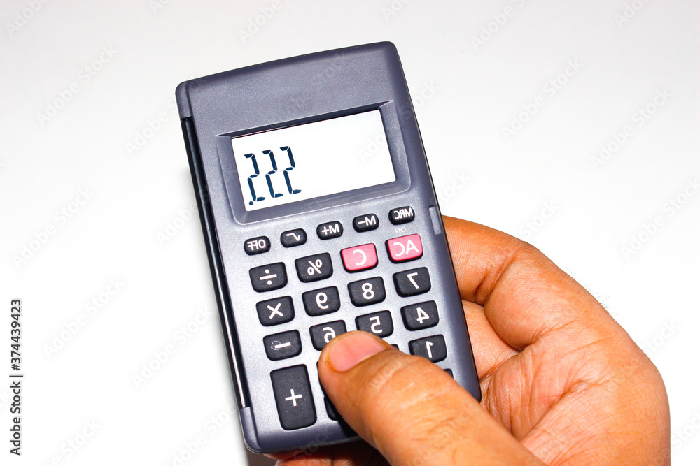 A picture of calculator on white background A picture of calculator on white background