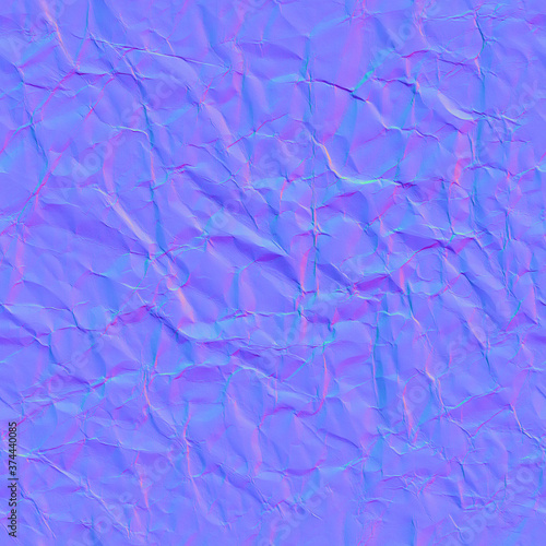 Paper Crumpled normal map texture, bump map texture