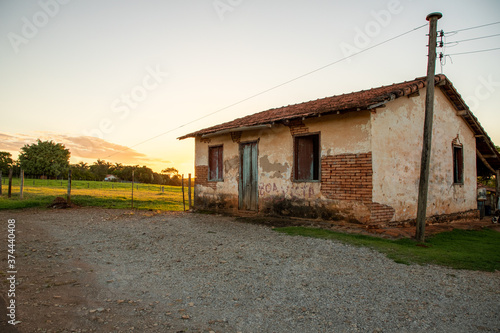 old abandoned farm house