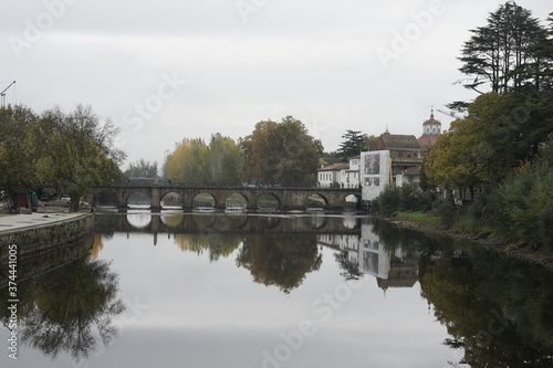 River in Chaves, historical  city of Portugal. Europe © VEOy.com