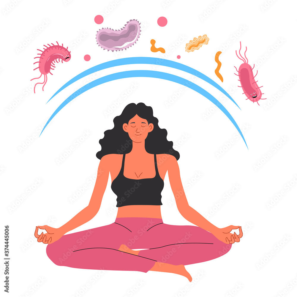 Strengthening immune system by meditating, protection from viruses Strengthening immune system by meditating, protection from viruses