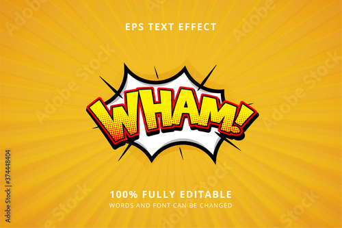 comic text effect 100% edtiable eps file	