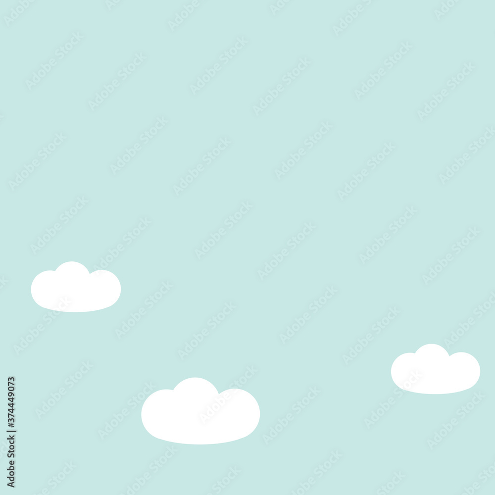 Sky blue background design. Vector illustration