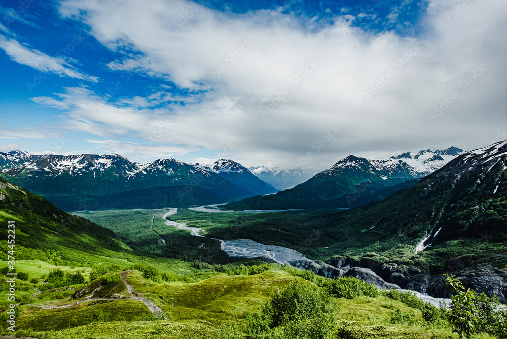 Obraz premium mountain landscape with blue sky