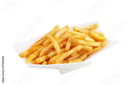 french fries isolated on white background