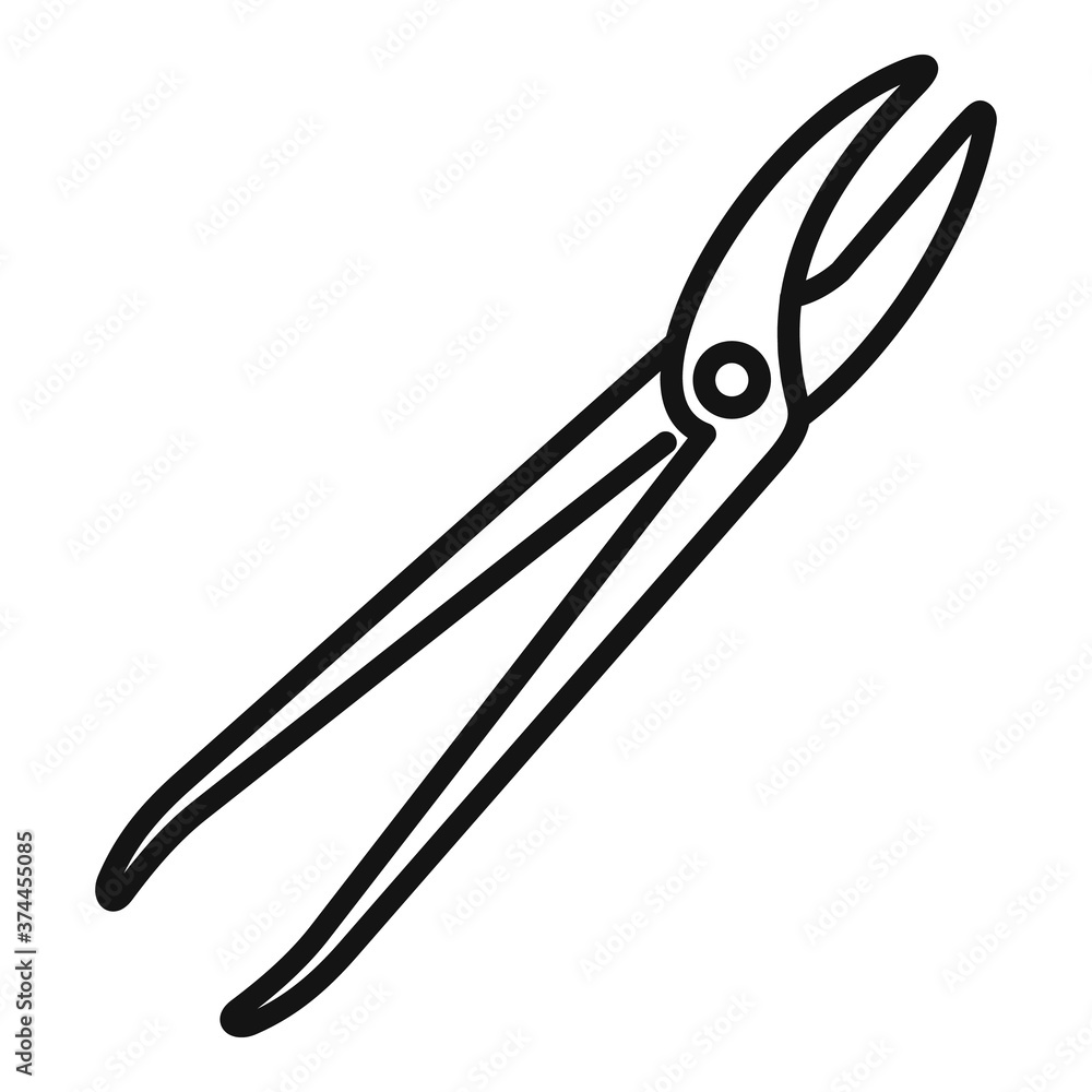 Shoe repair steel tool icon. Outline shoe repair steel tool vector icon for web design isolated on white background Shoe repair steel tool icon. Outline shoe repair steel tool vector icon for web design isolated on white background