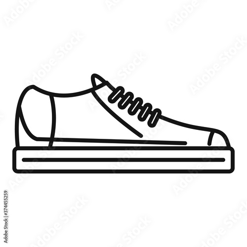 Modern shoe repair icon. Outline modern shoe repair vector icon for web design isolated on white background