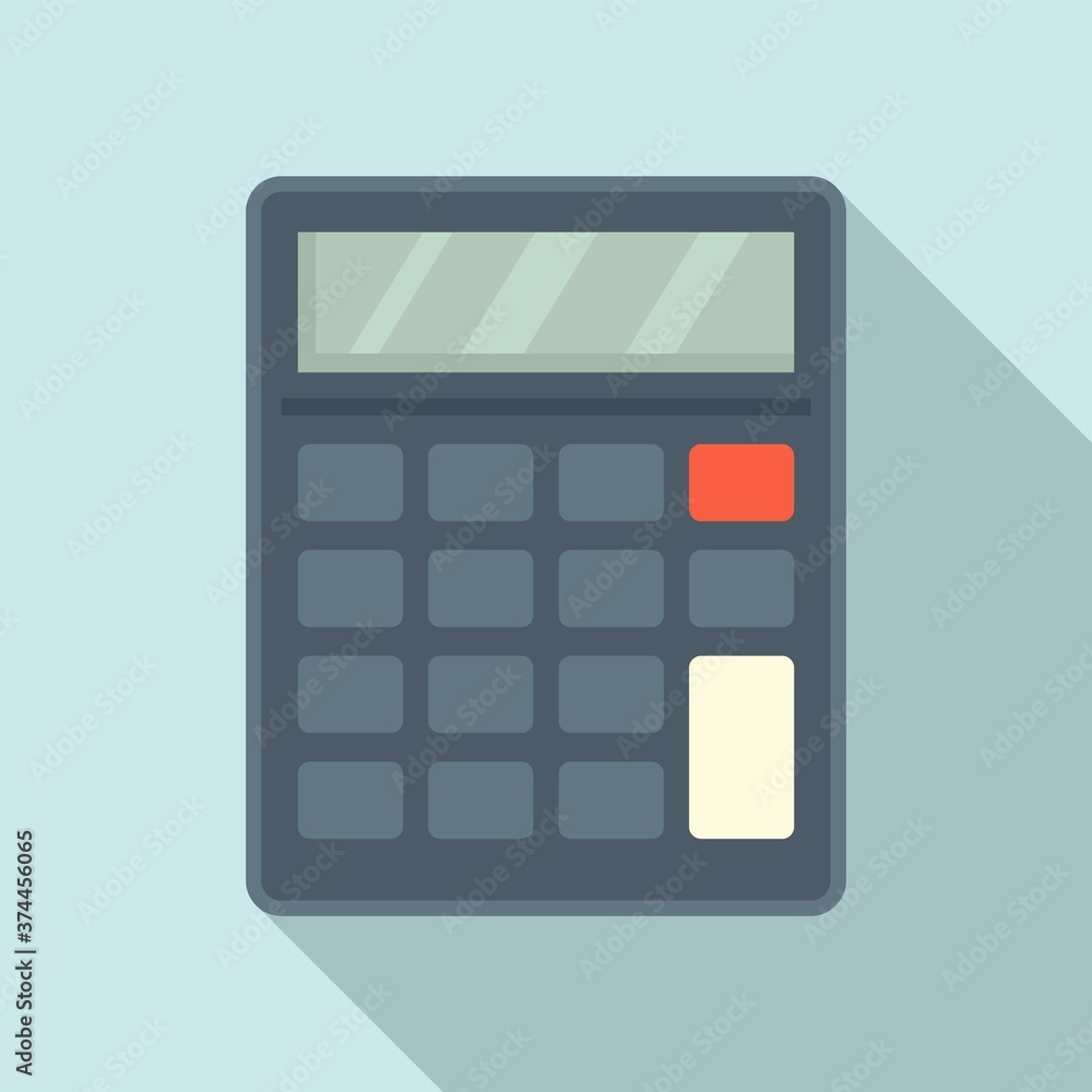 Audit calculator icon. Flat illustration of audit calculator vector icon for web design Audit calculator icon. Flat illustration of audit calculator vector icon for web design