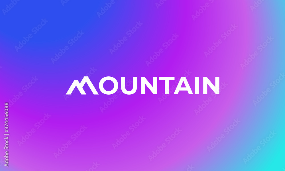 illustration vector graphic of simple, modern, minimalist, creative, unique, sophisticated, word mark, letter mark MOUNTAIN, initial letter M logo design illustration vector graphic of simple, modern, minimalist, creative, unique, sophisticated, word mark, letter mark MOUNTAIN, initial letter M logo design