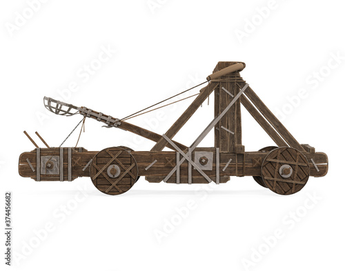 Fotografie Roman Catapult Isolated