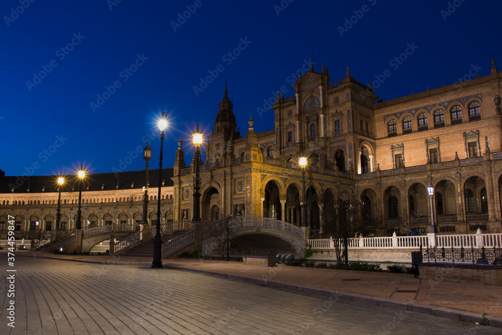 Stunning Building in Seville Spain, Plaza España
