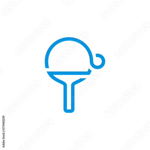 Table Tennis logo design concepts. Sport labels vector illustration for ping pong club