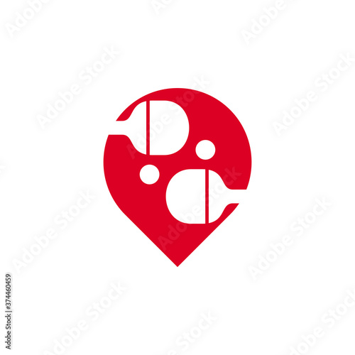 Table Tennis with point logo design concepts. Sport labels vector illustration for ping pong club