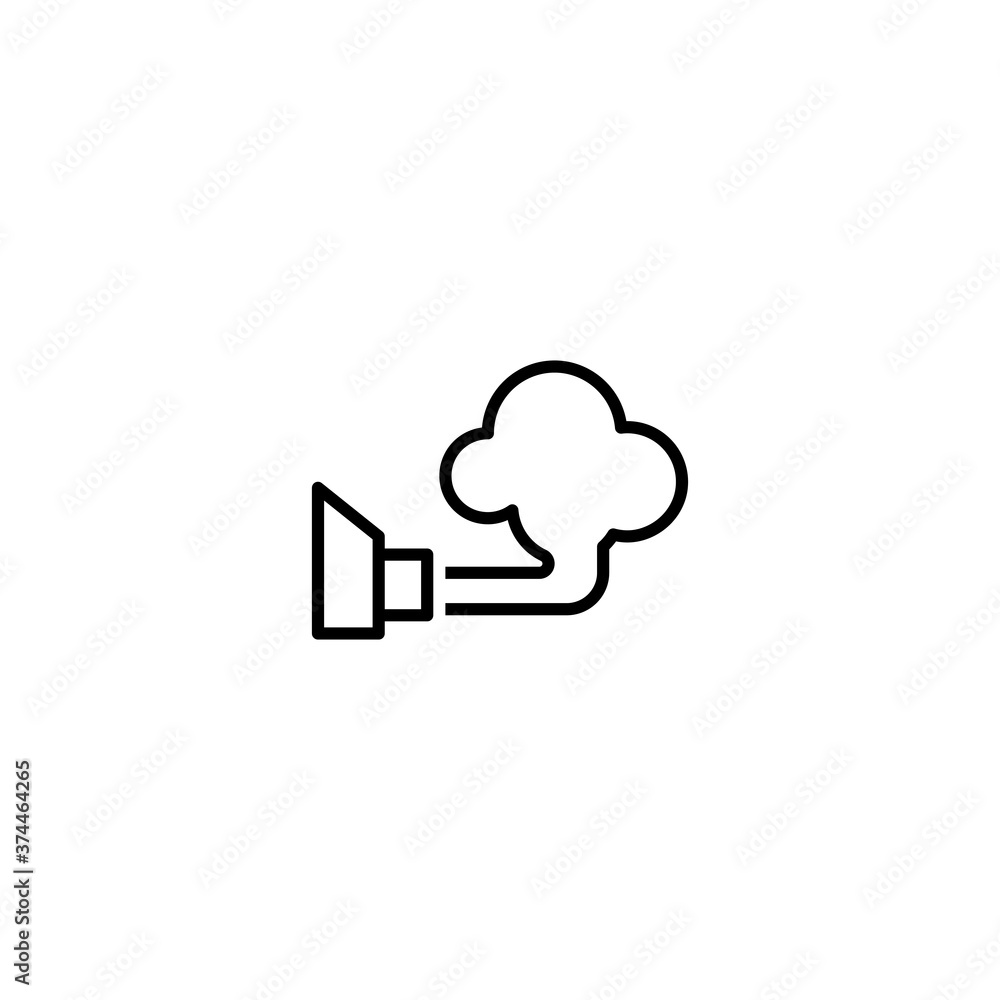 air pollution icon vector illustration air pollution icon vector illustration