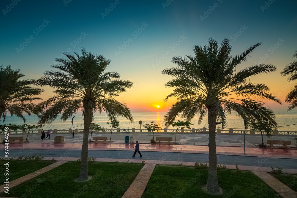 Wonderful Morning view in Al khobar Corniche - Al- Khobar, Saudi Arabia.