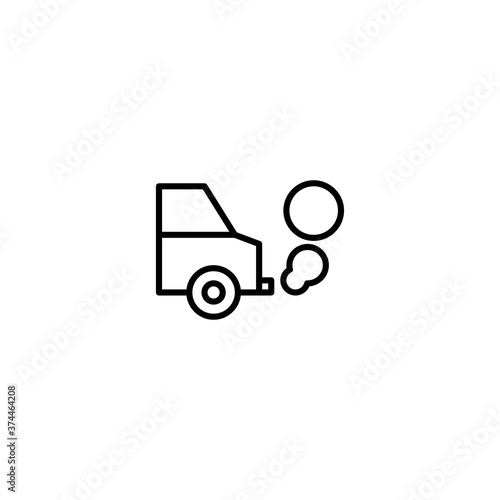 air pollution icon vector illustration