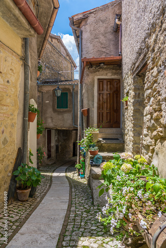 Fototapeta Naklejka Na Ścianę i Meble -  The beautiful village of Marcetelli, in the Province of Rieti, Lazio, Italy.