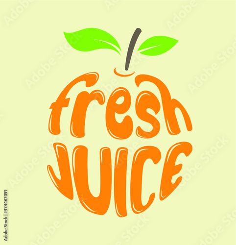 vector illustration of an orange fruit