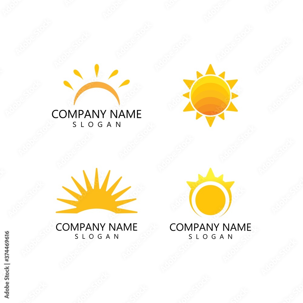 Fototapeta premium sun illustration logo