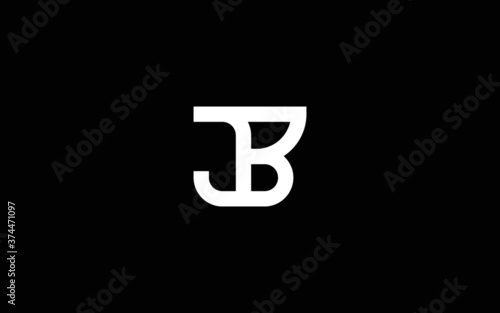 Monogram logotype vektor JB or BJ
