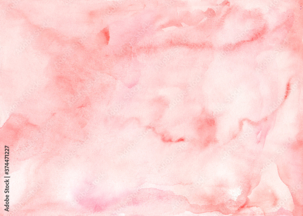 Hand painted watercolor background. Creative textured surface of brush strokes.