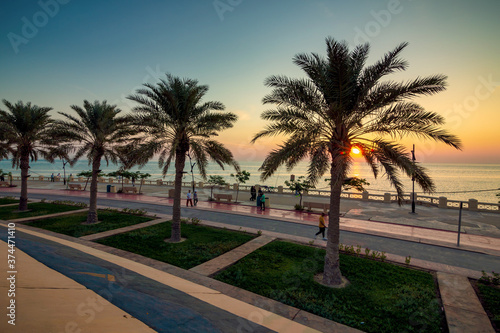 Wonderful Morning view in Al khobar Corniche - Al- Khobar  Saudi Arabia.