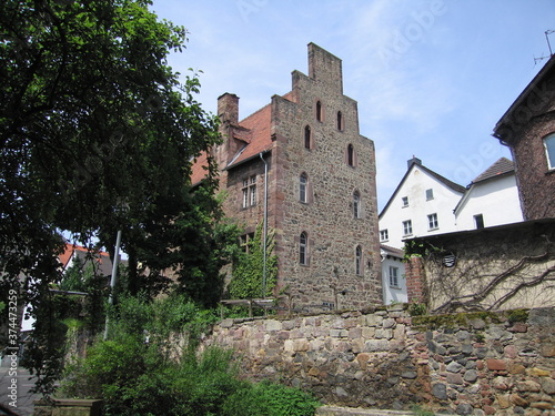Fritzlar gotisches Steinhaus mit Stufengiebel