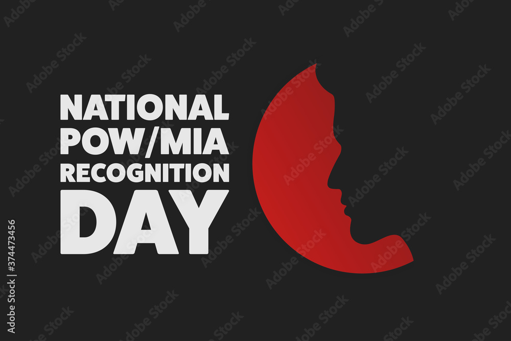 National POW/MIA Recognition Day. Holiday concept. Template for background, banner, card, poster
