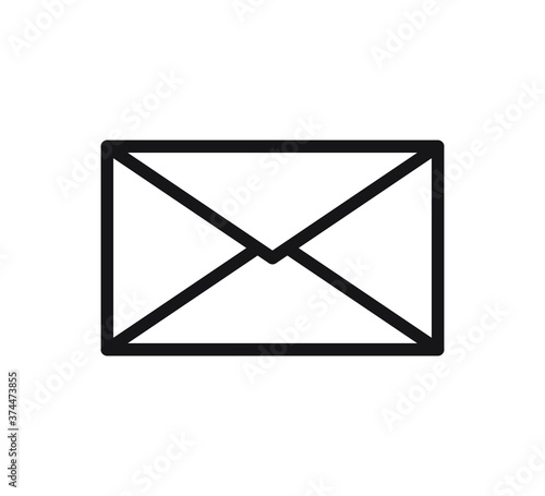 Message concept line icon. Linear message concept outline symbol design. This simple element illustration can be used for web and mobile.