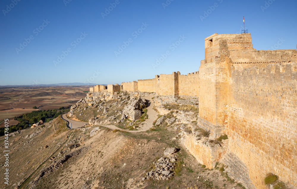 the medieval castle - Caliphate fortress in Gormaz, province of Soria, Castile and Leon, Spain