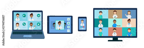 Online Doctor on various devices