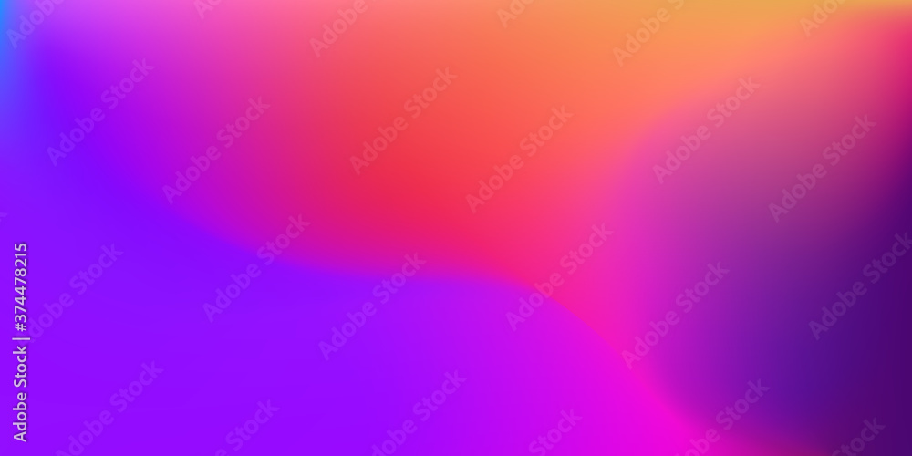 Abstract Blurred purple and pink color gradient background. Beautiful violet and orange backdrop. Vector illustration for your graphic design, banner, poster, card or wallpaper - obrazy, fototapety, plakaty 