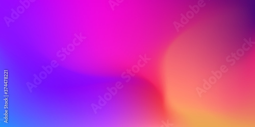 Abstract Blurred purple and pink color gradient background. Beautiful violet and orange backdrop. Vector illustration for your graphic design, banner, poster, card or wallpaper