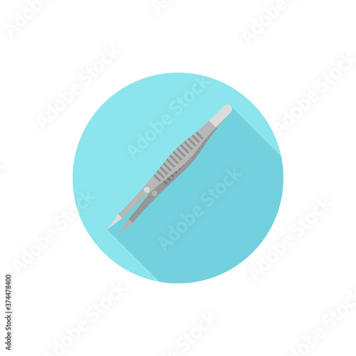 Flat design Tweezers