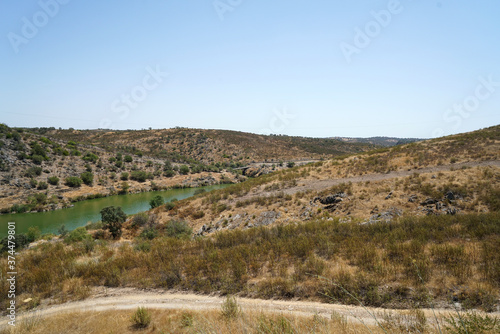 Landscape in Portugal's Alantejo photographed in summer